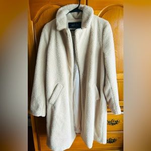 Mark Alan New York Large Womens Sherpa Fleece Long Sleeves Coat